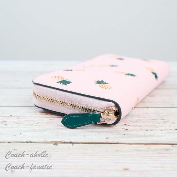 NWT Kate Spade Marlee Pineapple Printed Large Continental Wallet in Pink Multi - Picture 5 of 8